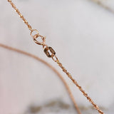 Cadena Lazo 1.05gr / 55cm / 1mm Oro Rosa +3$