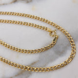 Cadena Cubana  4.15gr / 50cm / 3.15mm Oro Amarillo +0$