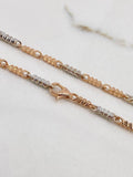 Cadena Rustica  30.8gr / 55cm / 2.65mm Barril Atornillado  Dos Oros Blanco Rosa$