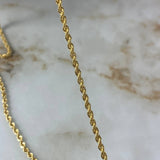 Cadena Lazo 3.45gr / 60cm / 2mm Oro Amarillo +3
