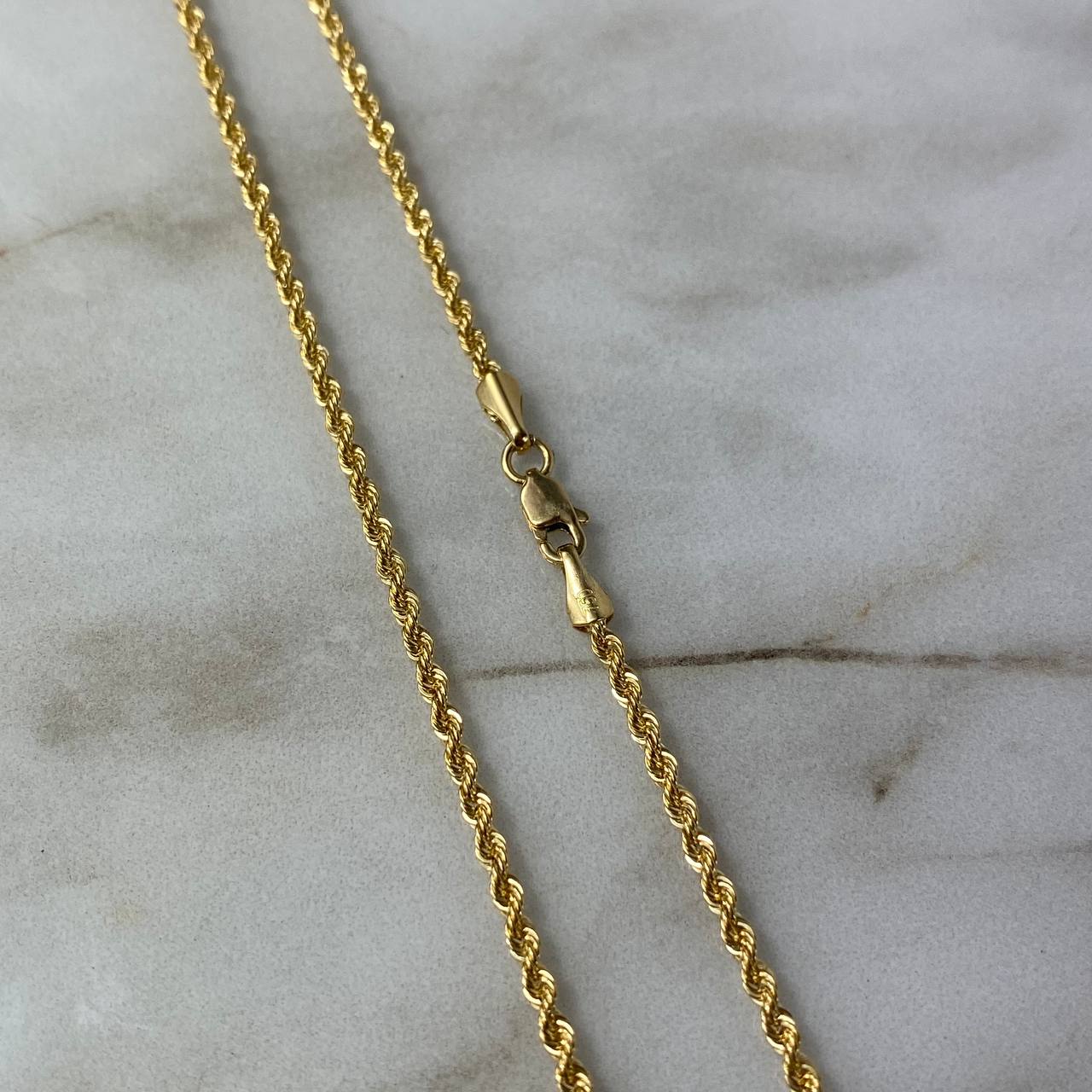Cadena Lazo 3.45gr / 60cm / 2mm Oro Amarillo +3