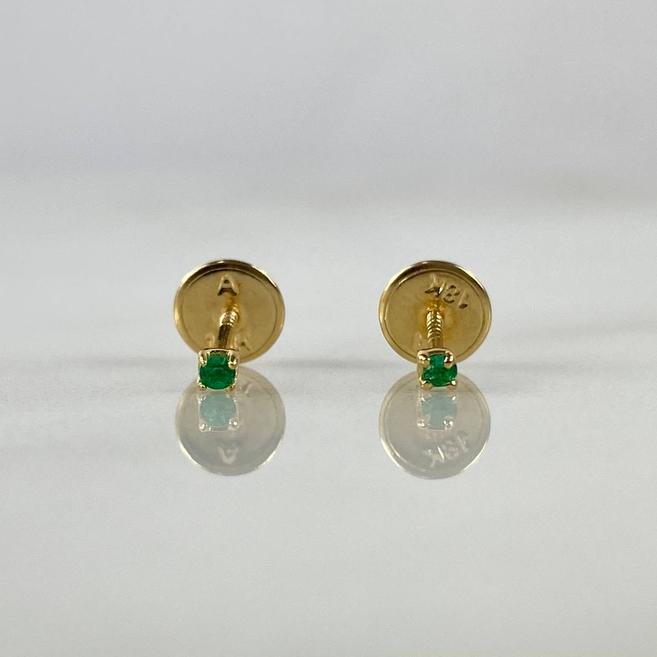 Topos 0.45gr / Esmeraldas 5pts Oro Amarillo (Joya)