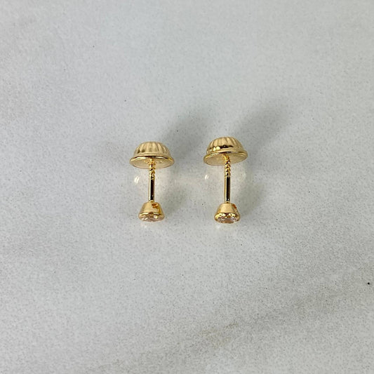 Topos Bisel 0.5gr / 3.2mm Oro Amarillo 18K