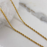 Cadena Lazo  3.05gr / 50cm / 2mm Oro Amarillo +3 &