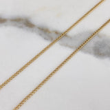 Cadena Cubana  1.8gr / 50cm / 1mm Oro Amarillo +1$