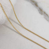 Cadena Cubana  1.45gr / 60cm / 1.2mm Oro Amarillo +1$