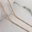 Cadena Figaro 2.6gr / 50cm / 2.4mm Oro Rosa +1$