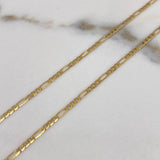 Cadena Figaro  3.2gr / 60cm / 3mm Oro Amarillo +0$