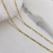 Cadena Figaro  3.65gr / 60cm / 2.3mm Oro Amarillo +0$