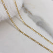 Cadena Figaro  3.15gr / 60cm / 2.35mm Oro Amarillo +0$