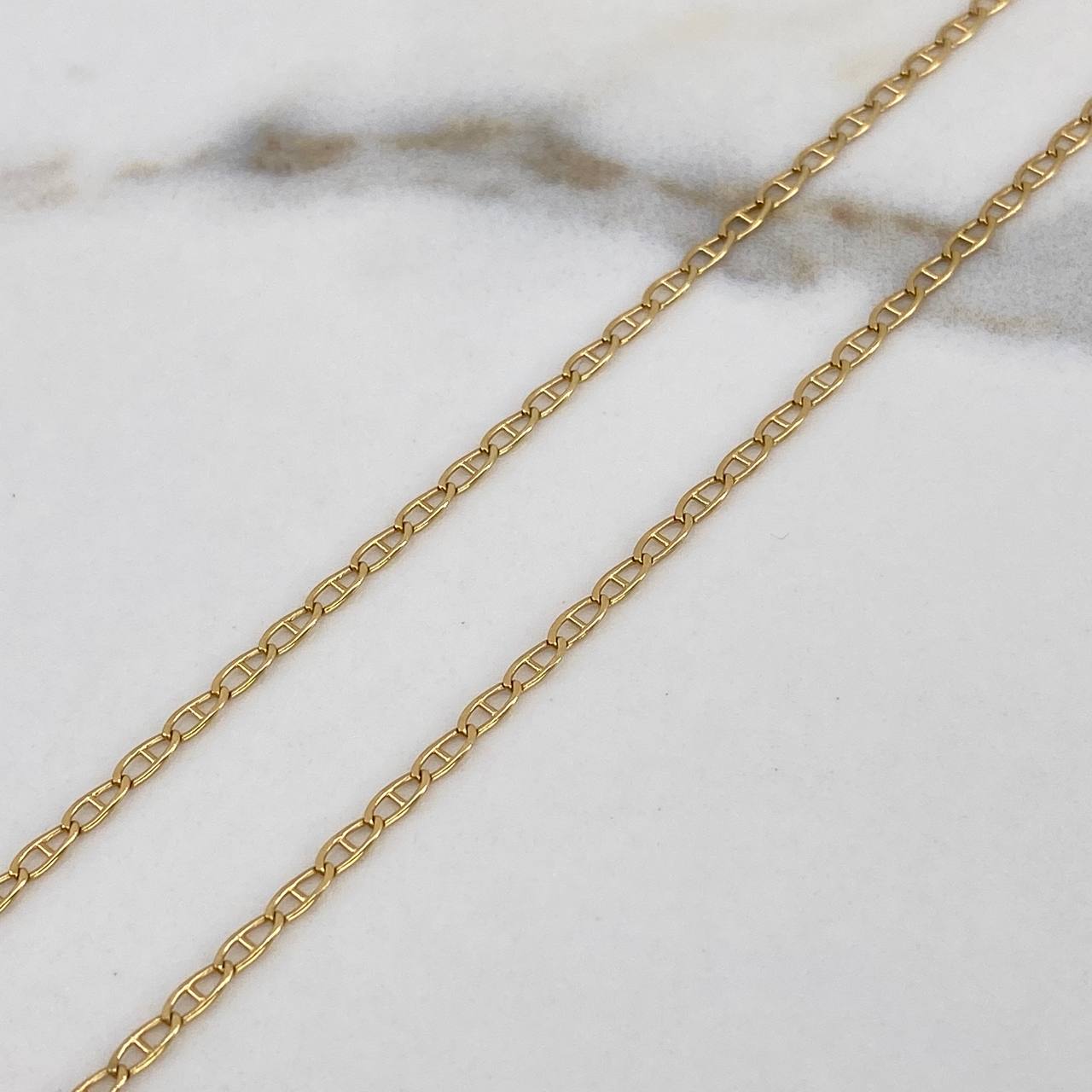 Cadena Escalera 3.95gr / 60cm / 1.65mm Oro Amarillo +3$