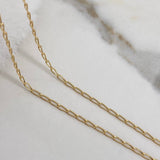 Cadena Espiga  1.75gr / 45cm / 1.8mm Oro Amarillo +3$
