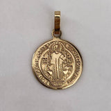 Dije San Benito  1.3gr / 2cm / Liso Oro Amarillo$