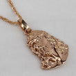 Dije Rostro de Cristo 2.45gr / 2.5cm / Liso Oro Rosa$