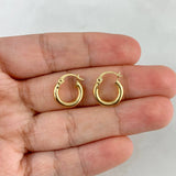 Candongas Jass 2.65gr / 2cm / Lisas  Oro Amarillo $