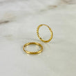 Candongas Aro Rayado 0.55gr / 1cm / Oro Amarillo