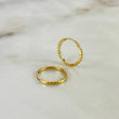 Candongas Aro Rayado 0.5gr / 1.2cm / Oro Amarillo 18K ©