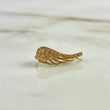 Piercing Simulador Ala Izquierda 1.25gr / 1.8cm / Circones Blancos Oro Amarillo (Joya)