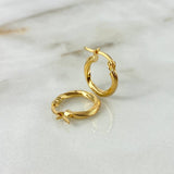 Candongas Mai 1.2gr / 1.4cm / Rayadas Oro Amarillo
