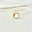 Piercing Aro Ala 0.7gr / 1cm / Circones Blancos Oro Amarillo (Joya)