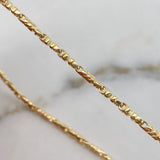 Cadena Rustica  17.35gr / 50cm / 2mm Barril Atornillado  Oro Amarillo$