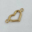 Herraje Silueta Corazon  1.2gr / 2cm / Liso  Oro Amarillo$