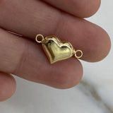 Herraje Corazon  0.55gr / 2cm / Soplado  Oro Amarillo $