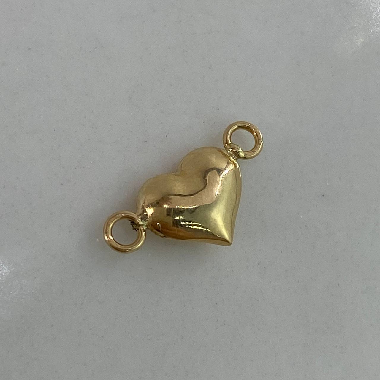 Herraje Corazon  0.25gr / 1.5cm / Soplado  Oro Amarillo $