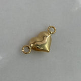 Herraje Corazon  0.25gr / 1.5cm / Soplado  Oro Amarillo $