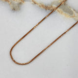 Cadena Veneciana  2.3gr / 40cm / 0.85mm Oro Rosa +3$