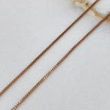 Cadena Veneciana  2.3gr / 40cm / 0.85mm Oro Rosa +3$
