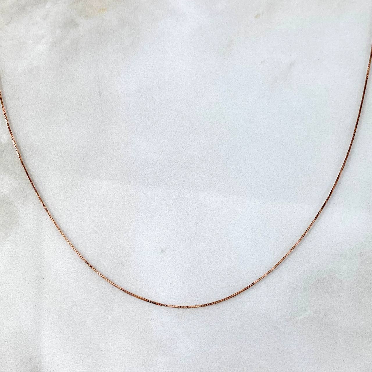 Cadena Veneciana 0.85gr / 40cm / 0.5mm Oro Rosa +3