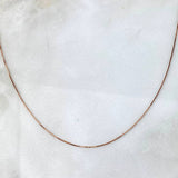 Cadena Veneciana 0.85gr / 40cm / 0.5mm Oro Rosa +3