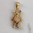 Dije Oso Articulado  4.3gr / 2.5cm / Circones Blancos Verdes Fucsia Corazon  Oro Amarillo$