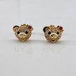 Topos Rostro Oso  2.05gr / 1cm / Circones Rosados Negros Fucsias Corbatin Broche Mariposa  Oro Amarillo$