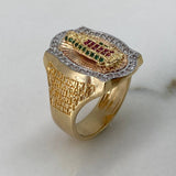 Anillo Virgen de Guadalupe 11.8gr / T10 3/4 / Circones Blancos Verdes Fucsia Oro Amarillo$