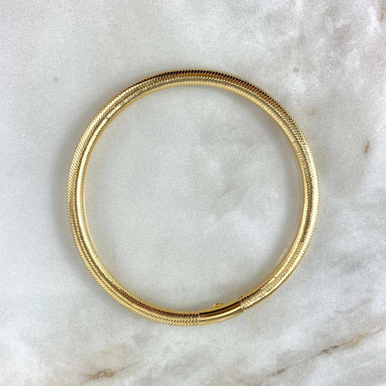 Pulso Reticulado Flexible 3.85gr / 18cm / 3.8mm Oro Amarillo +4