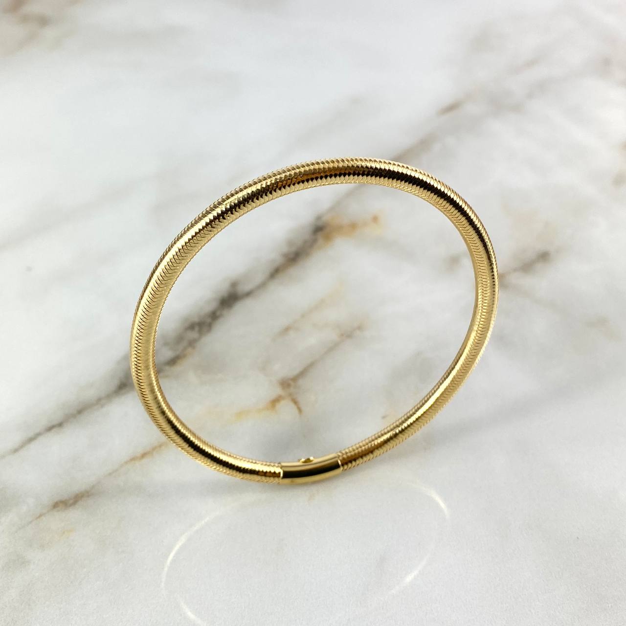 Pulso Reticulado Flexible 3.85gr / 18cm / 3.8mm Oro Amarillo +4