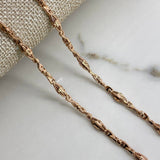 Cadena Dubai  33.75gr / 60cm / Dos Oros Blanco Rosa$