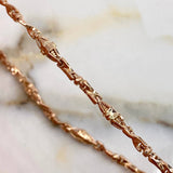 Cadena Dubai  33.75gr / 60cm / Dos Oros Blanco Rosa$