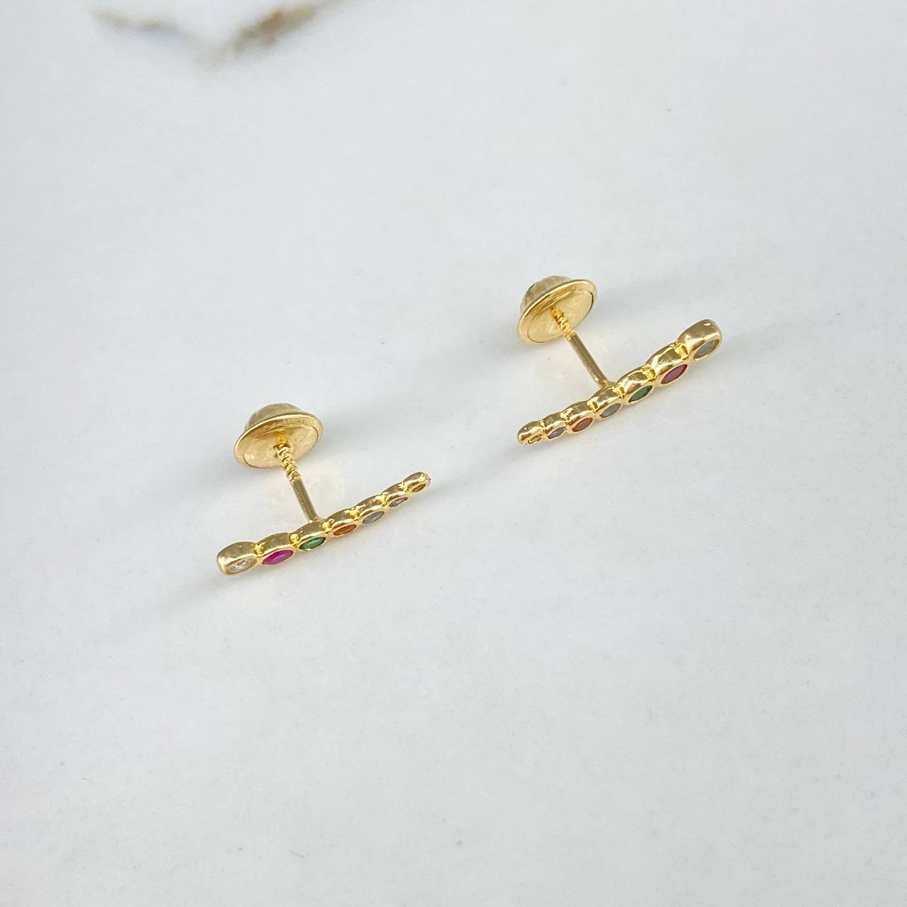 Topos Arco  0.95gr / Circones de Colores  Oro Amarillo$