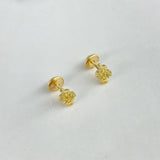 Topos Serpiente  0.95gr / Circones Blancos  Oro Amarillo$