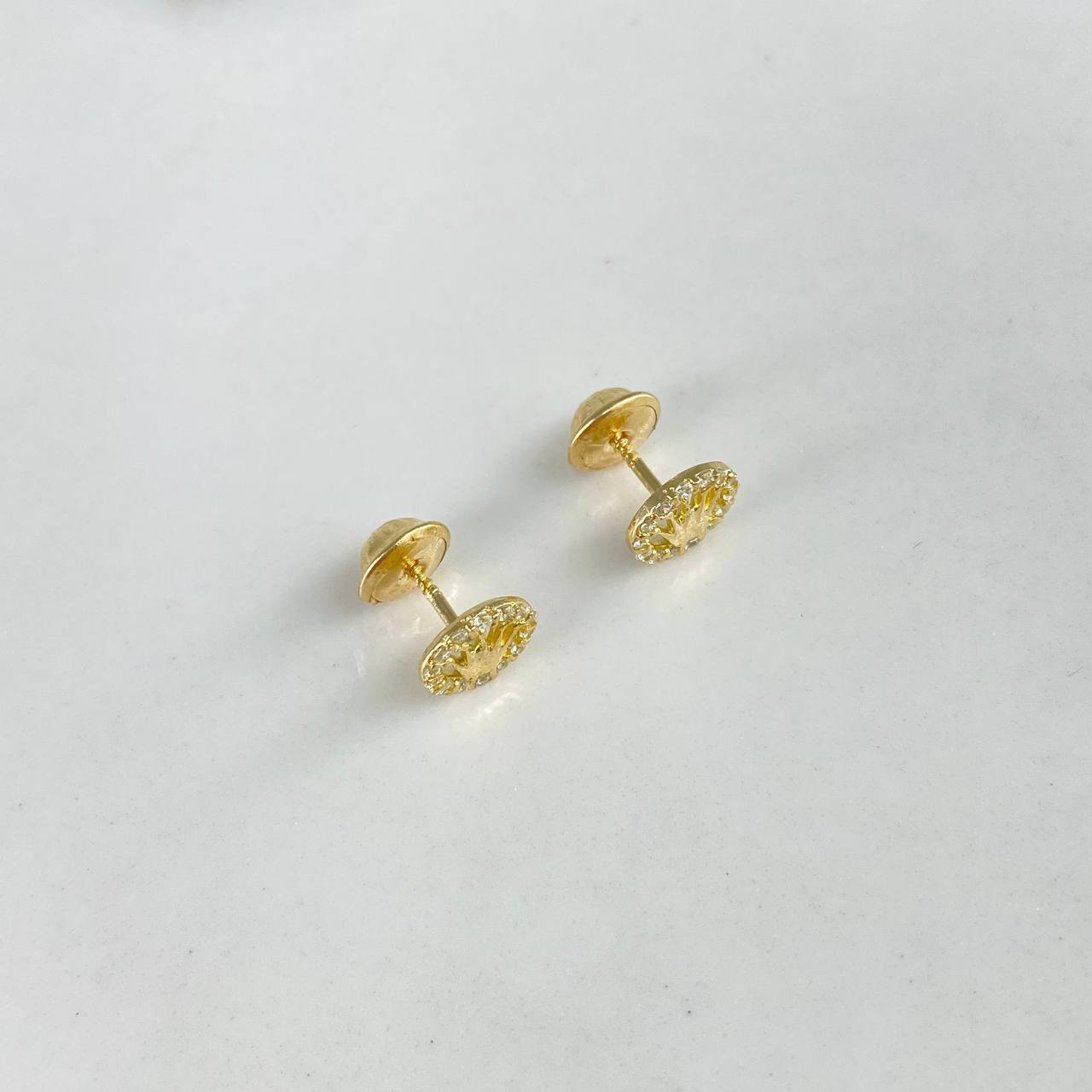Topos Corona  1gr / Circones Blancos  Oro Amarillo$