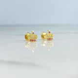 Topos Corona Rey  0.95gr / Circones Fucsia  Oro Amarillo$