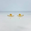 Topos Arco  0.9gr / Circones Blancos  Oro Amarillo$