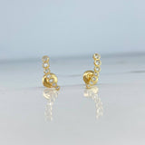 Topos Arco  0.9gr / Circones Blancos  Oro Amarillo$