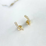 Topos Arco  0.9gr / Circones Blancos  Oro Amarillo$