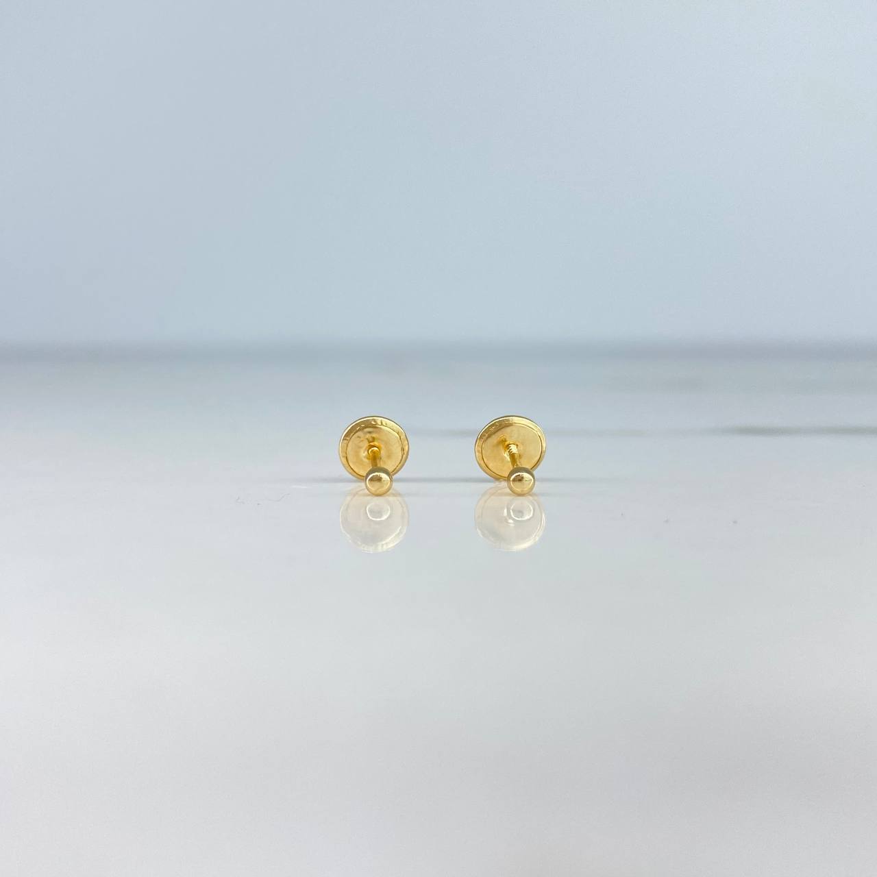 Topos Bola Lisa 0.4gr / 2mm Oro Amarillo$
