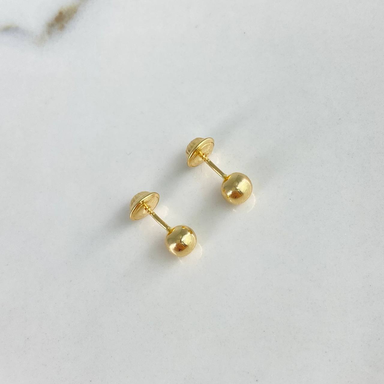 Topos Bola Lisa 0.55gr / 5mm Oro Amarillo$
