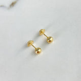 Topos Bola Lisa 0.55gr / 5mm Oro Amarillo$